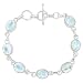 Genuine Moonstone 925 Sterling Silver Overlay Handmade Fashion Bracelet Jewelry