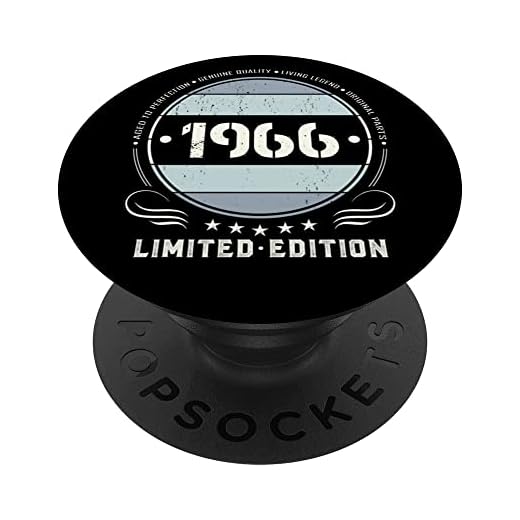 Popsockets vintage 1966 para teléfono retro divertido cumpleaños 1966 PopSockets PopGrip Intercambiable