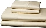 Leggett & Platt QH0279 Soothing Ivory 4-Piece T310 Home Collection Bed Sheet Set with 310-Thread Count Fabric, Queen