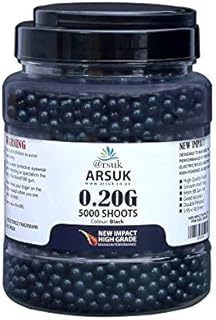 ARSUK Softair BB Pellets 6 mm BB's 0.20g Hoog Cijfer en Zacht Gepolijst Plastic Paintballen Inhoud 1000, 2000,5000,10000 Rondes