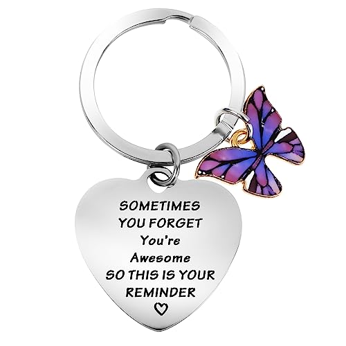 cobee-Inspirational-Gifts-Keyring-for-Women-Motivational-Keychain-Encouragement-Sometimes-You-Forget-Youre-Awesome
