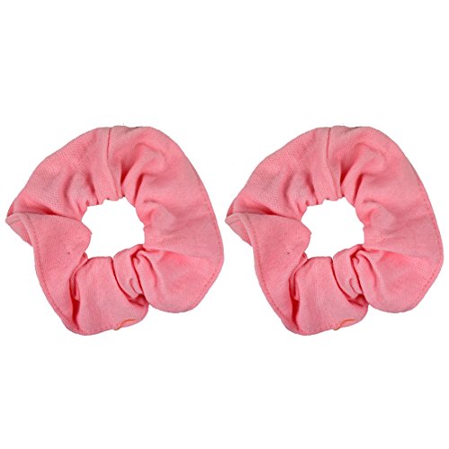 Motique Accessories Large Scrunchies for Thick Hair, 2 Pack, Light Pink