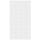 sourcing map 200 Stück 1,5 mm x 20 mm Dübelstifte, 304 Edelstahl, zylindrische Regale, Stützstifte, Regalbefestigungselemente für Bücherregale, Schränke, Möbelkomponenten (GB119), Silber