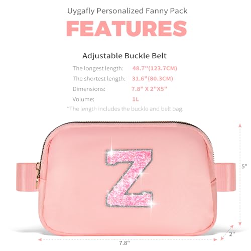 Image of Uygafly Gift for Teen Girls Kids Daughter Her - Birthday Gifts for 3 4 5 6 7 8 9 10 11 12 13 Year Old Girls,Fanny Pack Crossbody Bag Purse Belt Bag Cute Trendy Stuff | Peach,Z