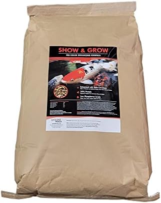HALF OFF PONDS Show & Grow Koi Fish Food - 50 lb Floating Pellets, 5mm Size