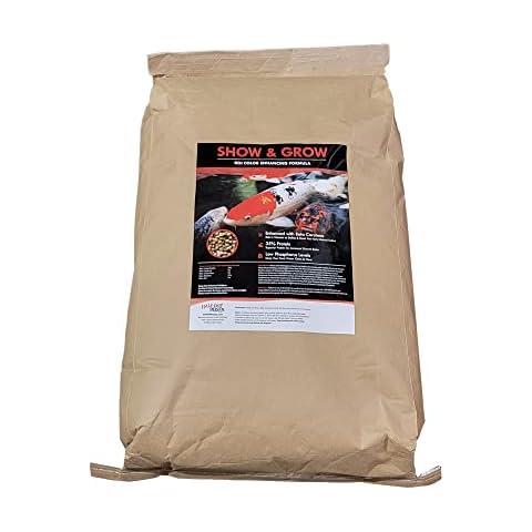 HALF OFF PONDS Show and Grow Koi and Goldfish Color Enhancing and Protein Food 50 lb Bag - KOISG-050 Cover