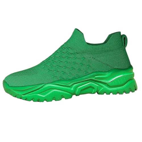 Canbebig Womens Nurse Babe Shoes Tennis Running Athletic Lightweight Lace-Up Breathable Fashion Sneakers Mesh Non-Slip Breathable Gym Sports Orthopedic Sneakers High Top Footwear Green