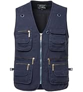GILET DE TRAVAIL sans manches cargo multipoches pour hommes taille