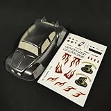 SANTAIZI 1/18 Scale Beetle Clear Body Shell Replacement for MT and Short Course Car Width 95mm with Decal Sheet (PLJKCT001)