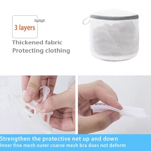 Xiaozhihui 3Pcs Mesh Laundry Bags For Delicates,With Upgrade The Hanging Ring,Premium Bra Lingerie Wash Bags,Travel Storage Organize Bag,Jeans,Hosiery,Stocking (1Large 16X20,1Medium 12X16,1Lingerie Wash Bags) thumb #2