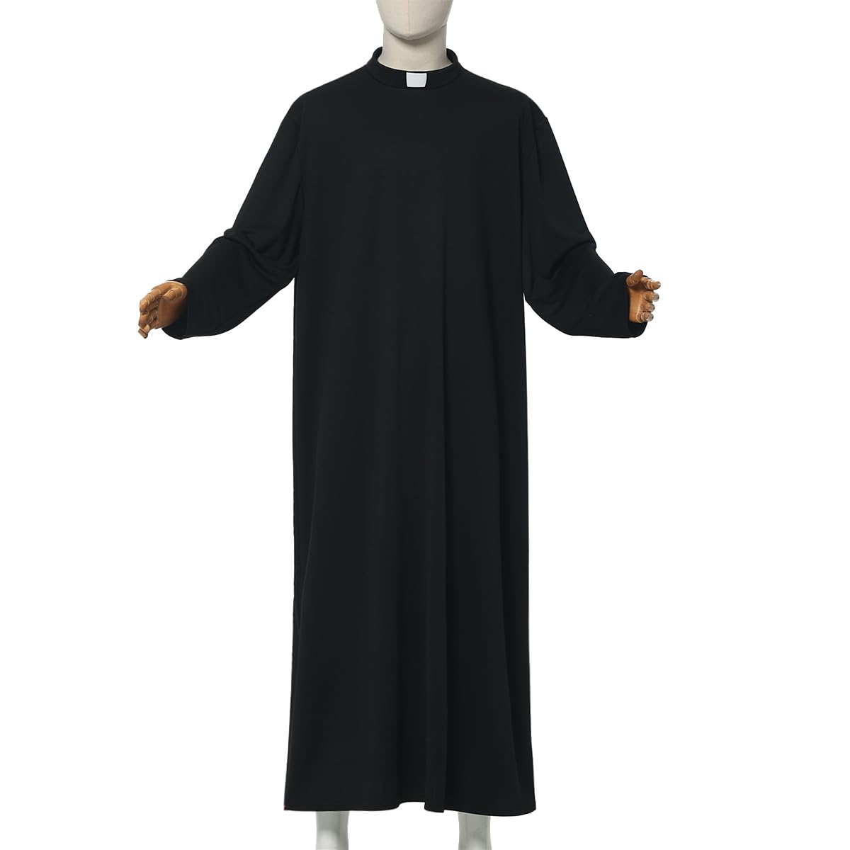 BPURB Prêtre Soutane Toga avec col à onglet, pour homme, clergé, chaire, vétérinaire, prêtre, église