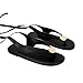 GTBINGGO Black Flat Sandals for Women Strappy Sandals Comfortable Dressy Beach Thong Sandals Flip Flop Slides for Women
