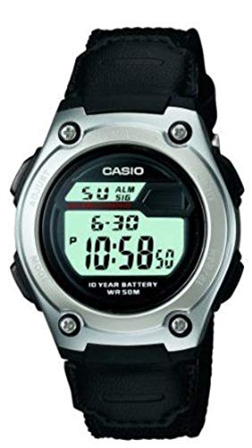 Casio Men's W211B-1AV Digital Sport Nylon Strap Watch