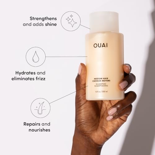 OUAI Medium Hair Shampoo & Conditioner Set, Travel Size - Hydrating Shampoo & Conditioner - With Coconut Oil, Babassu, Kumquat Extract & Keratin - Sulfate, Paraben & Phthalate Free (3 Oz) - Image 3