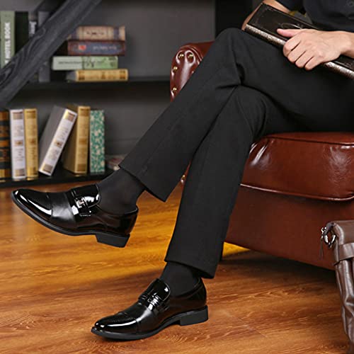 Men's Formal Shoes,British Work OfficeBusiness Leather Shoes Banquet Wedding Prom Dress Shoes,Black A-43/UK 8.5/US 92