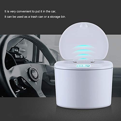 3/5L Smart Trash Can Car Garbage Automatic Sensor Lid Electric with Cover Wastebasket Home Kitchen Living Room Organizer Storage(E,3L) image 4