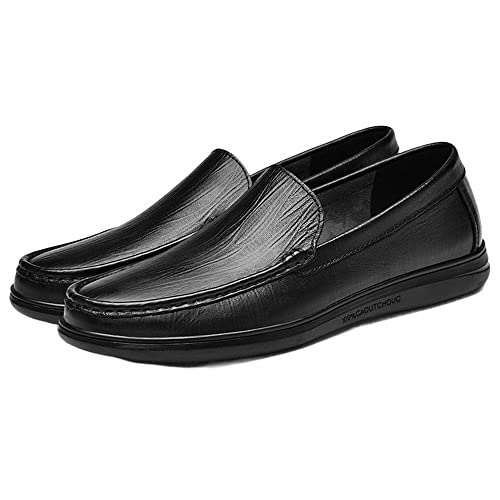 Men's Loafers Venetian Loafers Solid Colors Backless Leather Flexible Comfortable Lightweight Wedding Casual Slip-ons