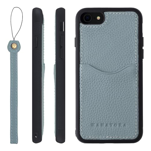 HANATORA for iPhone 8 7 SE3 SE2 (��3���� ��2����) �P�[�X �{�v �ϏՌ� �o���p�[�^ �X�}�z�P�[�X �X�}�z �X�g���b�v �t�� �V�������N���U�[ �M�t�g �u���[�O���[ CPGGZ-8SE-BlueGray