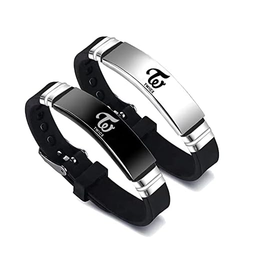 YX&ST 2 Pack TWICE Merchandise Bracelets, TWICE Charm Silicone Bracelets Jewelry for gifts