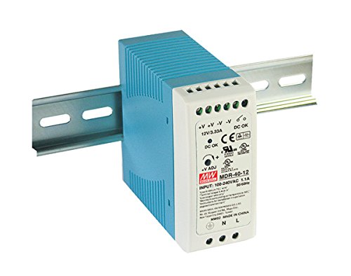 MDR-40-12 - Alimentation Meanwell - Din Rail 40W 12V - Entrée 100-240 VAC