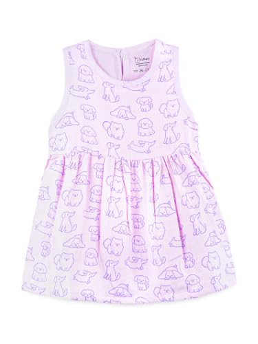 Image of Kidbea Bamboo Cotton Baby Girl Dress, Sleeveless Casual Wear Girls Frock