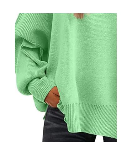 Image of SEMATOMALA Women's Oversized Plain Batwing Sweaters Fall Winter Crewneck Trendy Pullover Knit Jumper Tops