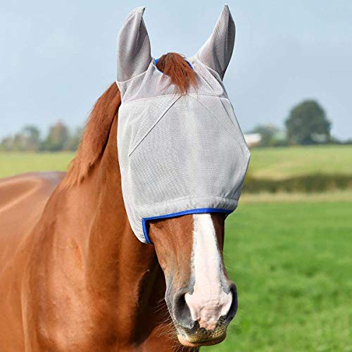 Equilibrium Field Relief Midi With Ears Fly Mask X Large Grey Blue