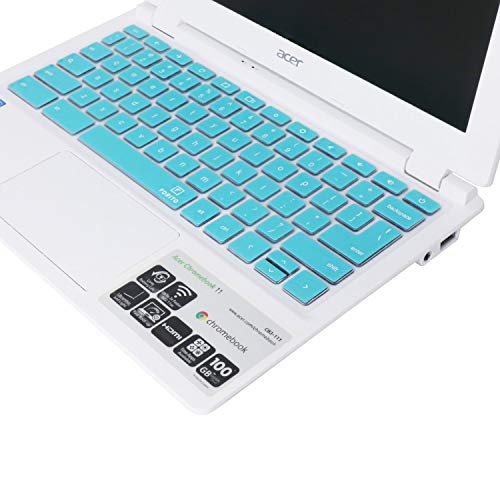 Keyboard Cover Compatible Acer 11.6” C740 C720 C720P Chromebook/Acer Chromebook 11.6 CB3-111 /Old Acer 13.3 Chromebook C810 CB5-311 [Not Fit for Acer R11 R13 Chromebook] (Hot Blue)