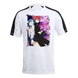 MERCHANDMANIA Camiseta A3 técnica Franja Mangas Negra Anime Yozakura-San Chi no Daisakusen taiyo mutsumi Tshirt