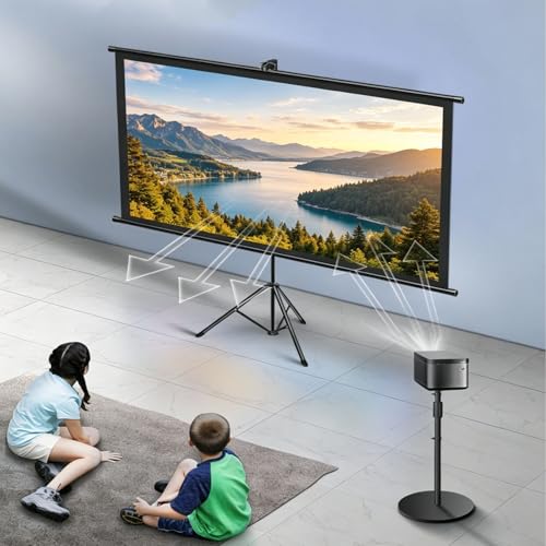 Pantalla portátil retráctil 60in 16:9 para proyector miniatura 7
