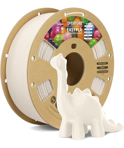 Image of OVERTURE Easy PLA 1.75mm 3D Printer Filament, 1kg PLA Cardboard Spool (2.2lbs), Dimensional Accuracy + /- 0.02mm, Fit Most FDM Printer (Easy Beige)