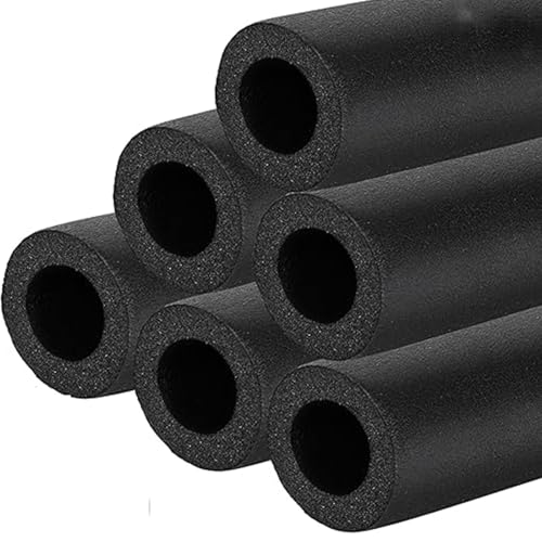 Tubo de espuma aislante para tuberías, cubiertas impermeables para tuberías de agua fría y caliente en invierno, equipo de fitness, diámetro interior de tubo de aislamiento de 6 a 110 mm, mangas de
