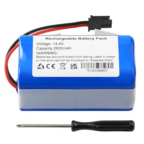 Image of CMICR18650F9M-4S1P Vacuum Battery for Eufy RoboVac LR20 LR30 L35 Hybrid+ | Bagotte BG800 BG850 Ultenic U092-INR-MH1-4S1P Laresar Grande 2 Sweeping Kyvol Cybovac L20 E20 E30 E31 T2996011 14.4V 2600mAh