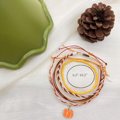 Image of Beach Summer Ankle Bracelet for Women Handmade Braided Adjustable String Anklets Waterproof Surfer Bracelet