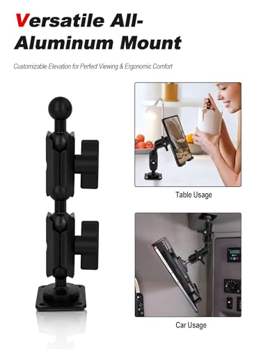 Image of Nilkatss 2pcs 20mm /0.787inch Ball Mount Extension Arm - Specifically for 20mm /0.787inch Systems - Dual Socket Aluminum Alloy Connector