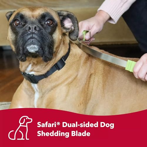 Coastal Pet Safari Dual-Sided Dog Shedding Blade – Stainless Steel Grooming Blade for Thick Coats – for Dogs with Short and Long Hair – Medium-Large – 10″ x 3.25″ Coastal Pet Safari Dual-Sided Dog Shedding Blade – Stainless Steel Grooming Blade for Thick Coats – for Dogs with Short and Long Hair – Medium-Large – 10″ x 3.25″