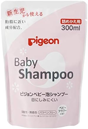 ピジョン 泡シャンプー フラワーの香り 詰替用 300ml 0ヵ月 ピジョン ベビーシャンプー Amazon