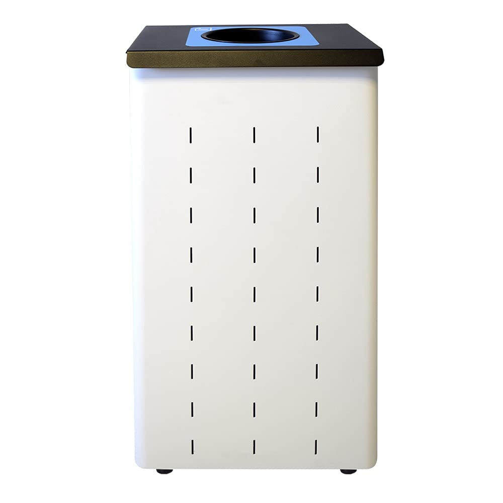 Papelera para reciclaje selectivo 87 litres métallique gris