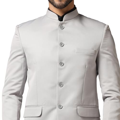 Image of TAHVO Men Blazer Lycra Fabric Slim Fit Single Breasted Blazer