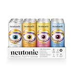 Neutonic Nootropic Productivity Energy Drink | Variety Pack 12 Cans | 120mg Natural Caffeine, Zero Sugar | Support Energy, Mental Performance, Cognitive Function | Support Focus, Brain Health