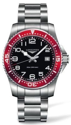 �����W�� Longines HydroConquest Black Dial Stainless Steel Bracelet Mens Watch L36894596 �j�� �����Y �r���v �y���s�A���i�z