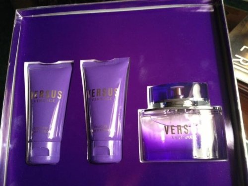 Versage Versus 3piece Gift Set for Women: Versus Eau de Toilette, 50 ml/Body Lotion, 50 ml/Shower Gel, 50 ml.