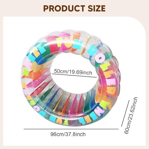 Roue à eau gonflable colorée de 96x60 cm pour piscine