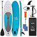 SereneLife Inflatable Stand Up Paddle Board (6 Inches Thick) with Premium SUP Accessories & Carry Bag | Wide Stance, Bottom Fin for Paddling, Surf Control, Non-Slip Deck | Youth & Adult Standing Boat