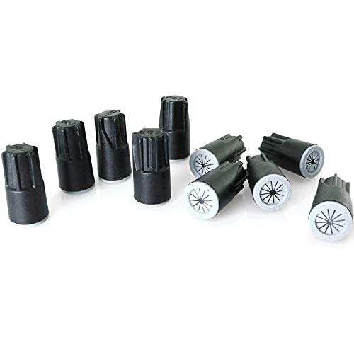 Longdex Waterproof Wire Connector 10PCS Black Waterproof Weatherproof Twist-On Grease Caps Outdoor Electrical Wire Nuts