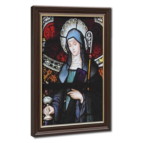 Impression sur toile Sainte Brigide d'Irlande tableau mural de 40x61 cm