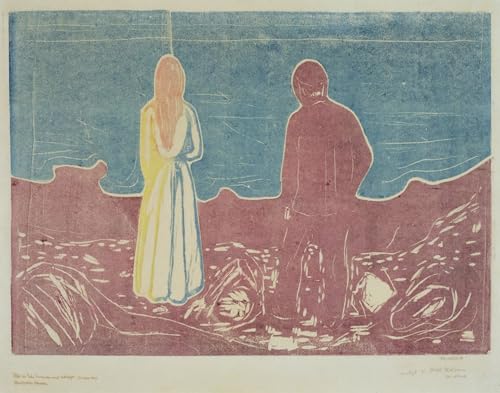 Pintura mural Edvard Munch cuadro SERENDIPITP de alta fidelidad en lienzo 60x90cm arte elegante