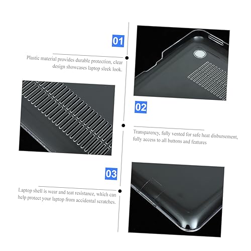 Funda transparente para MacBook Pro 15.4 A1286 carcasa protectora ligera COHEALI 8
