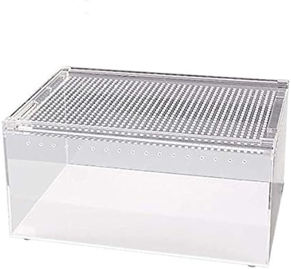 Tanque de anfibios de terrario de reptil grande, caja de reptiles de vivero, tanque de hábitat de jaula de serpiente de tortuga lagarto de crianza - Caja de transporte Caja de tienda de mascotas,