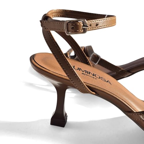 LUMINOSA Women’s Strappy Mid-Heel Sandals3